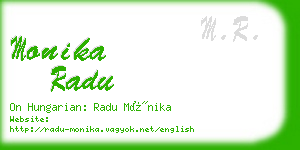 monika radu business card